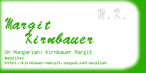 margit kirnbauer business card